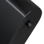 U_Style 47.6' Modern Painted Entryway Table with 2 Curved Drawers,Space-Saving Hallway Table with Geometric Legs,Contemporary Narrow Sofa Table for Living Room,Bedroom,Small Apartments, Foyer(Black)