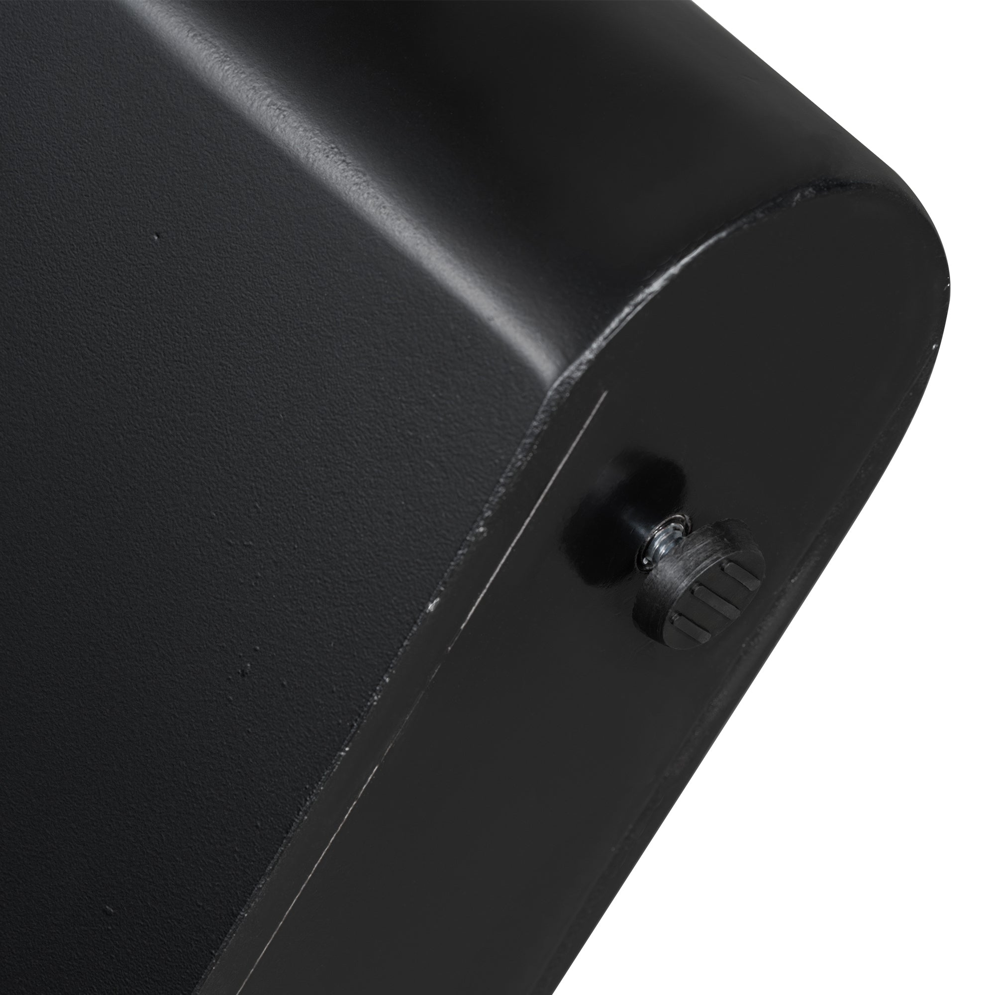 U_Style 47.6' Modern Painted Entryway Table with 2 Curved Drawers,Space-Saving Hallway Table with Geometric Legs,Contemporary Narrow Sofa Table for Living Room,Bedroom,Small Apartments, Foyer(Black)