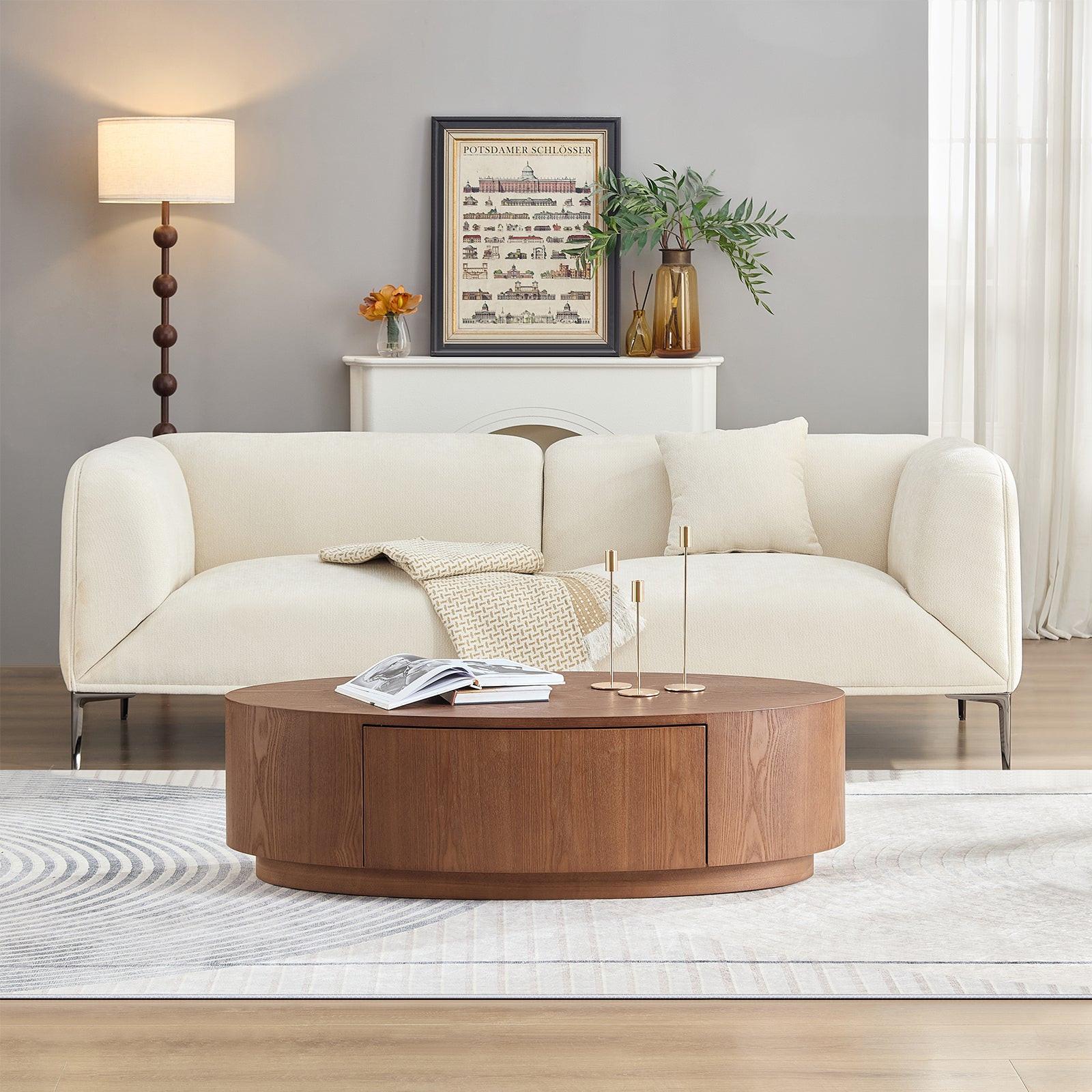 Modern Luxury Oval Coffee Table for Living Room.