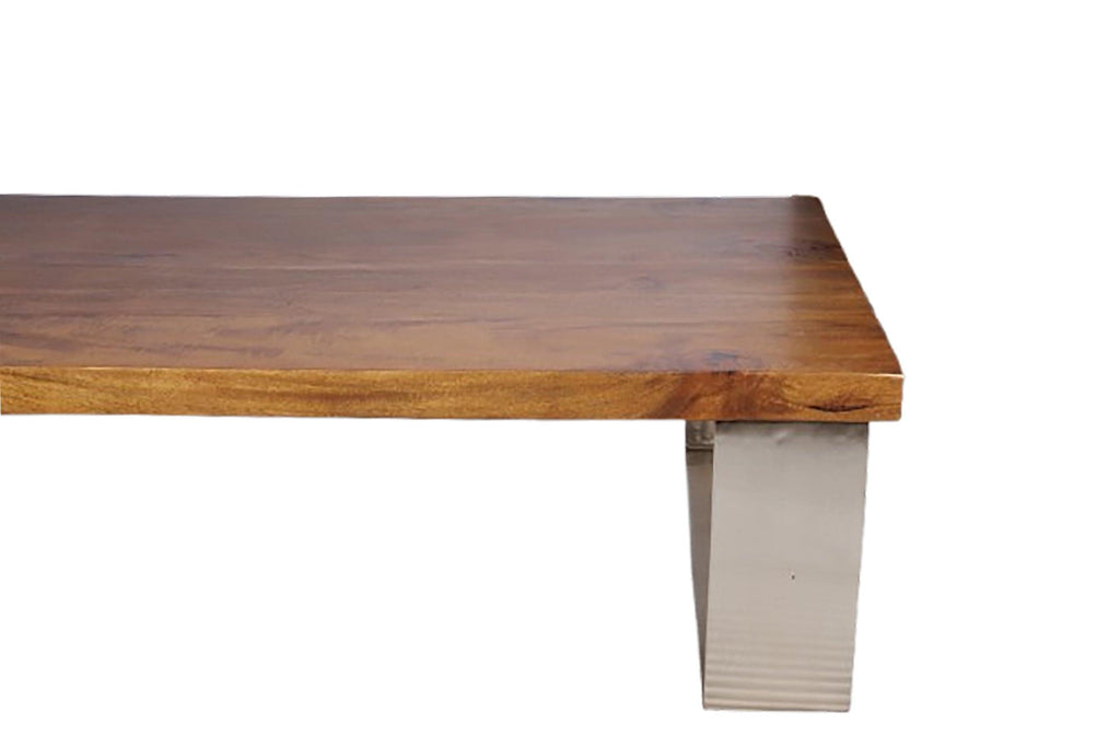 Large Coffee Table with Metal Legs - Minimalistic Design.
