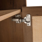 48' Bathroom Vanity with Black Ceramic Art Sink, 4-Soft Close Door, Float Mounting Design, Plywood (KD-Packing)