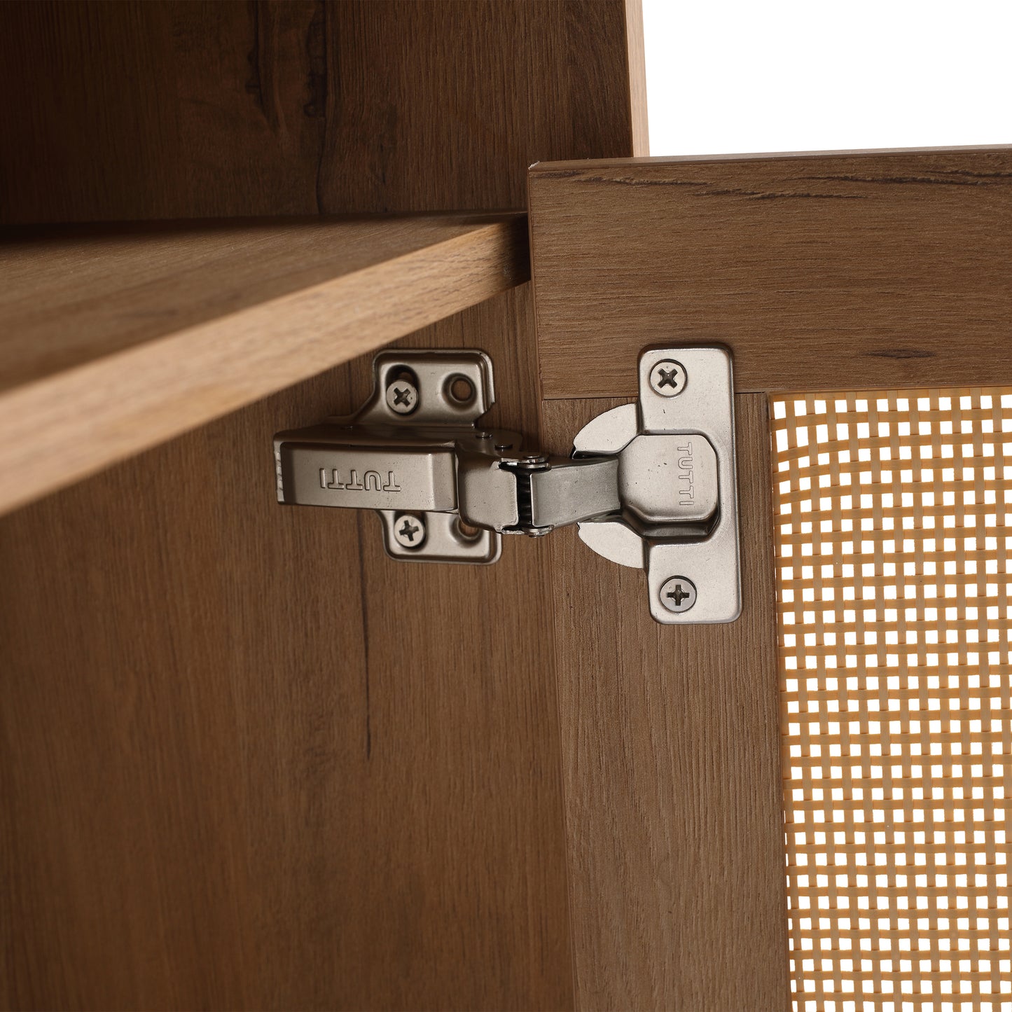 48' Bathroom Vanity with Black Ceramic Art Sink, 4-Soft Close Door, Float Mounting Design, Plywood (KD-Packing)