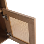 48' Bathroom Vanity with Black Ceramic Art Sink, 4-Soft Close Door, Float Mounting Design, Plywood (KD-Packing)