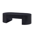 51.18'' Oval Coffee Table with Drawer for Modern Living Room.