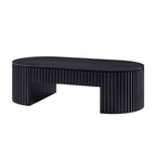 51.18'' Oval Coffee Table with Drawer for Modern Living Room.