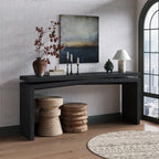 65-Inch Rustic Solid Wood Console Table for Entryways.
