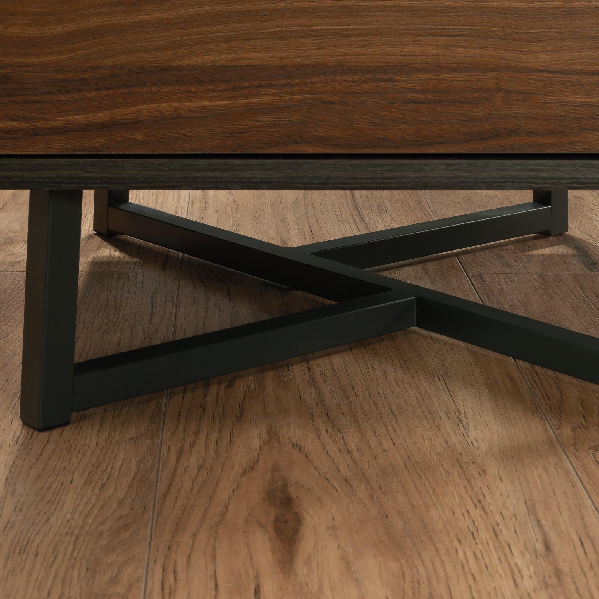 L-Shaped Desk with 2 Drawers and Cubbyholes.
