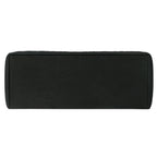 Contemporary Upholstered Queen Bed in Black Fabric.
