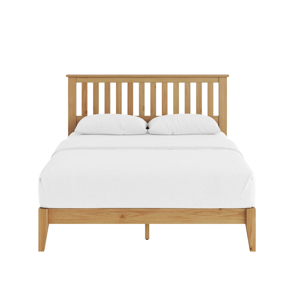 Malinda Mission Style Queen Panel Bed for Modern Spaces.