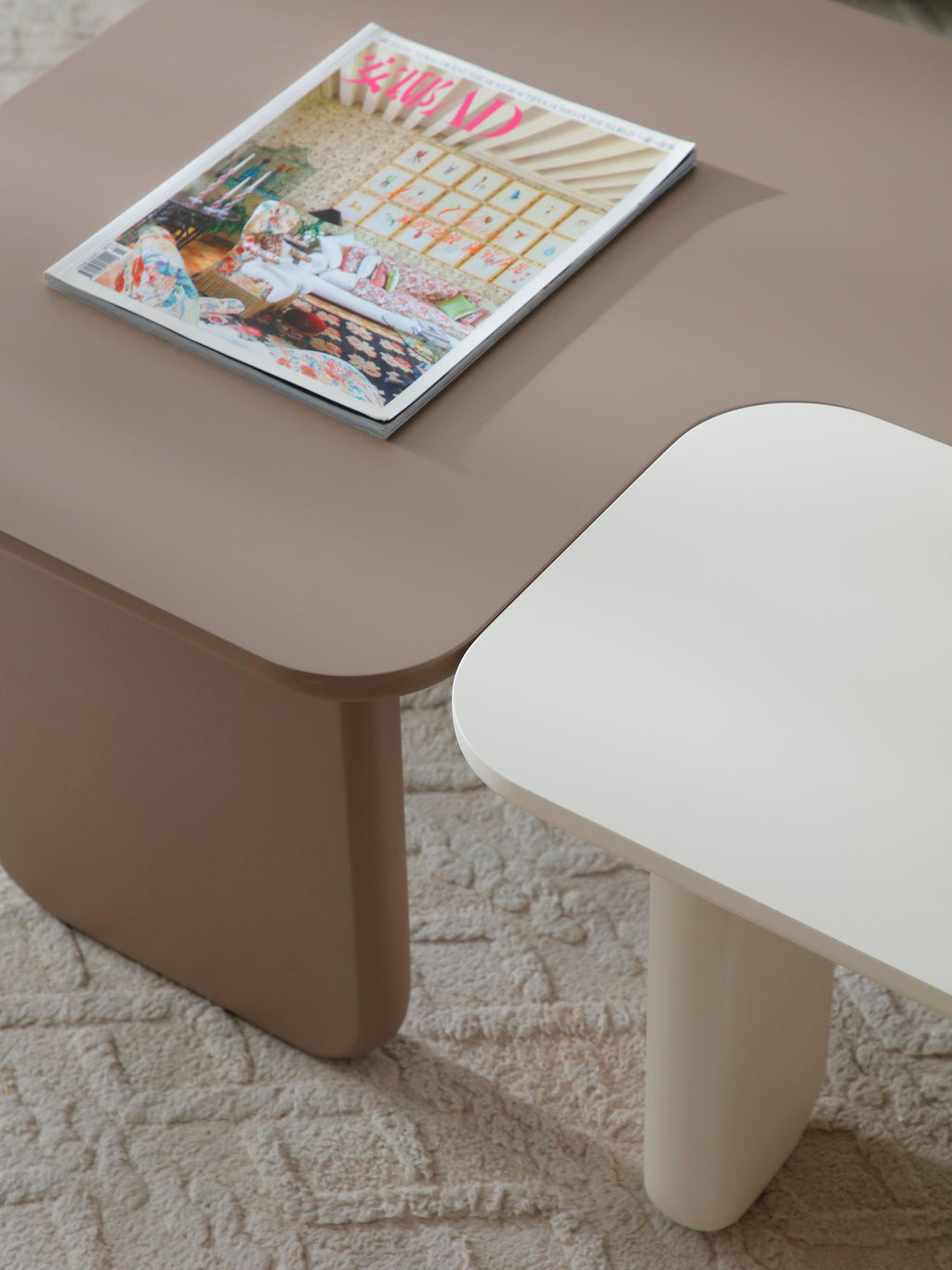 2 Pcs Modular Coffee Table Set - Versatile Design.