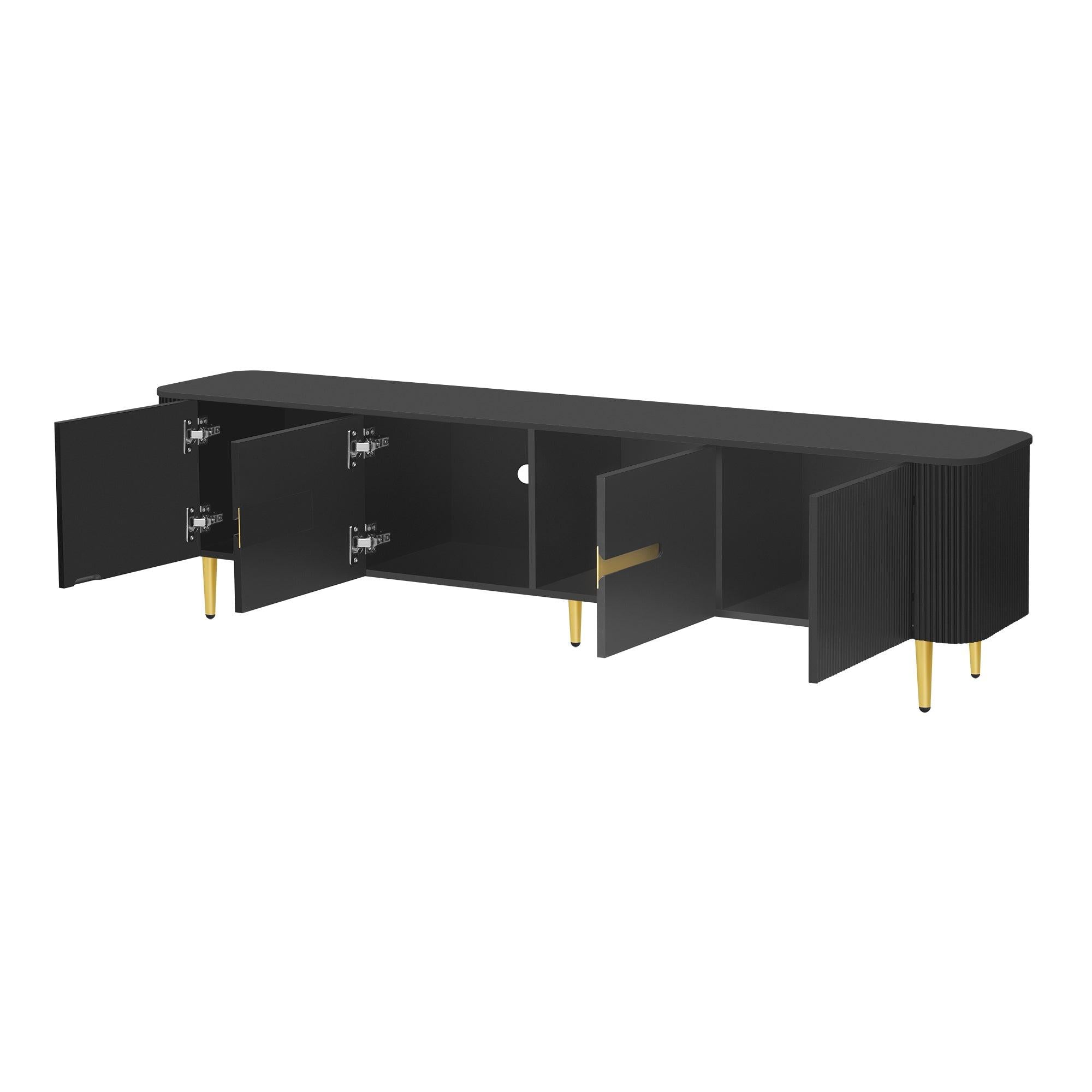 Minimalist TV Stand for 85 Inch TVs - Spacious Media Console.