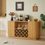 Modern Sideboard with Wine Storage and Glassware Holder