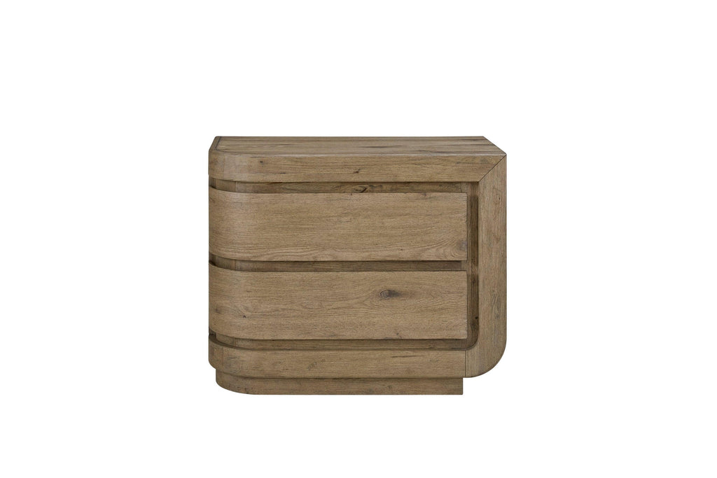 Right Nightstand in English Knotty Oak with USB Port.