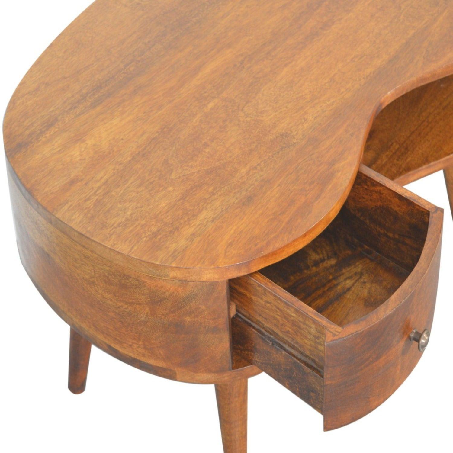 Chestnut Wave Coffee Table.