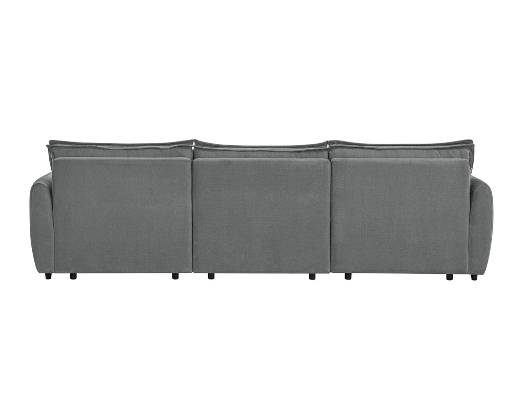 Gray Chenille Sleeper Sofa - Eaden Power Sofa.