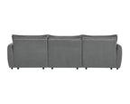 Gray Chenille Sleeper Sofa - Eaden Power Sofa.