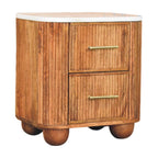Solid Wood Bedside Table - Artisan Furniture Aurora.
