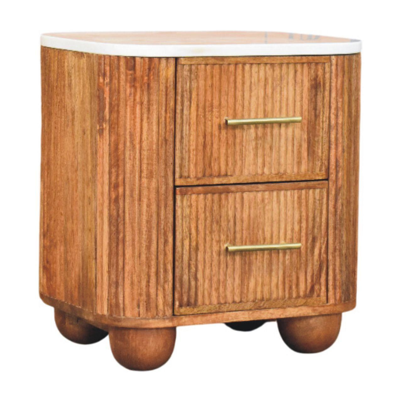 Solid Wood Bedside Table - Artisan Furniture Aurora.