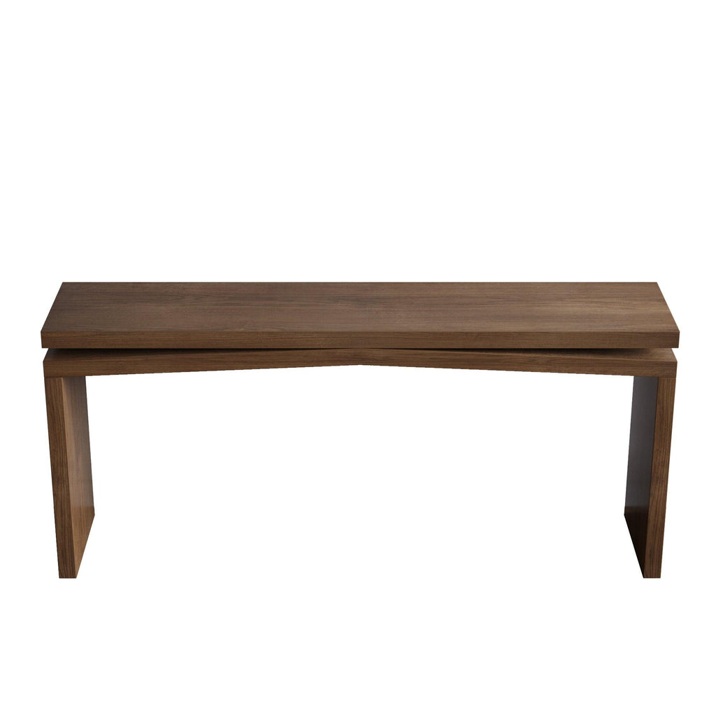 65-Inch Solid Wood Console Table - Rustic Entryway Solution.