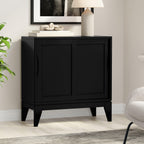 Harper Low Storage Cabinet for Organized Living Spaces.