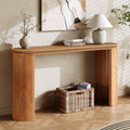 Vintage Beaded Console Table with Reversible Curved Legs.