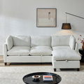 96.5' Sectional Couch with Ottoman for Living Room.