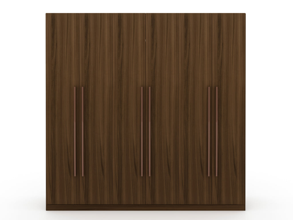Gramercy 82' Wardrobe Closet in Chestnut Brown