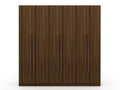 Gramercy 82' Wardrobe Closet in Chestnut Brown