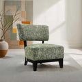 Green Finish 1pc Accent Chair Armless Design And Angled design Tapered Legs Primary Living Room Accent Chair