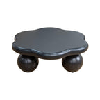 Black Cloud Shaped Coffee Table - Space Saving Design.