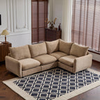 L Shaped Modular Sectional Sofa - Nomad 4-Piece Couch.