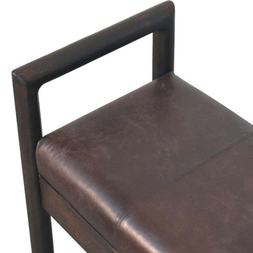 Solid Wood Gridline Bench for Modern Spaces.