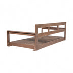 Acacia Wood Porch Swing Daybed Frame for Outdoor Relaxation.