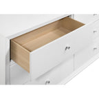 White King Size Bed Set with Nightstands and Wave Texture.