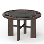 Gorman Dining Game Table with Walnut Finish.