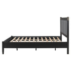 Solid Wood King Bed with Heavy Duty Support.