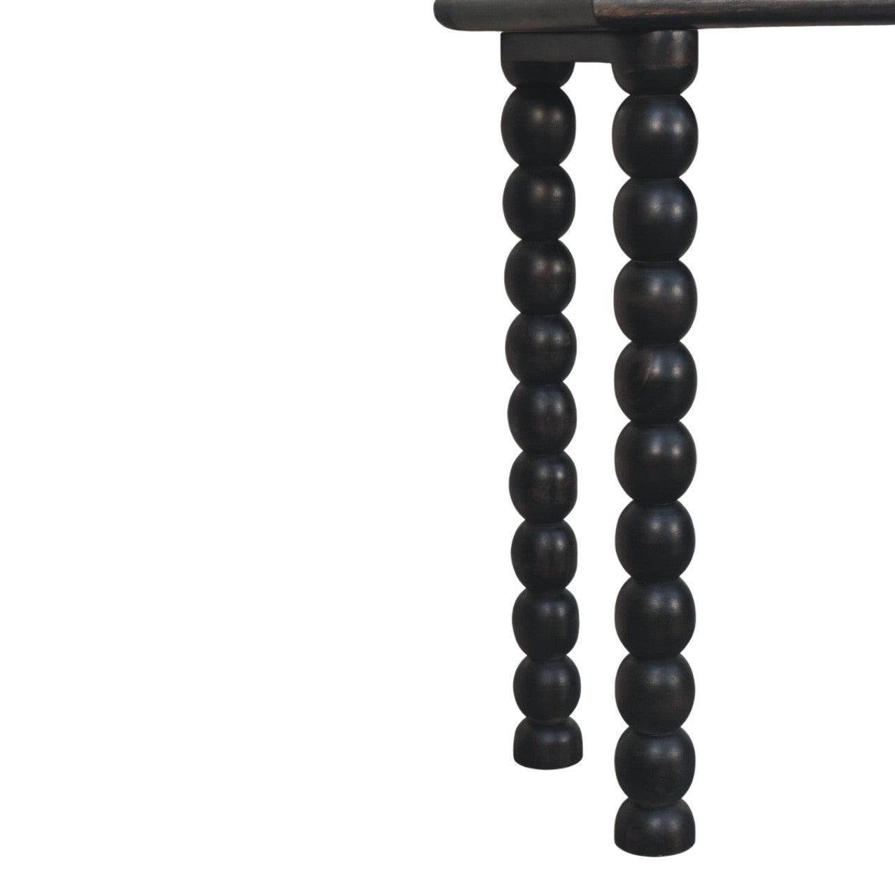 Artisan Furniture Solid Wood Console Table - Black Mango.