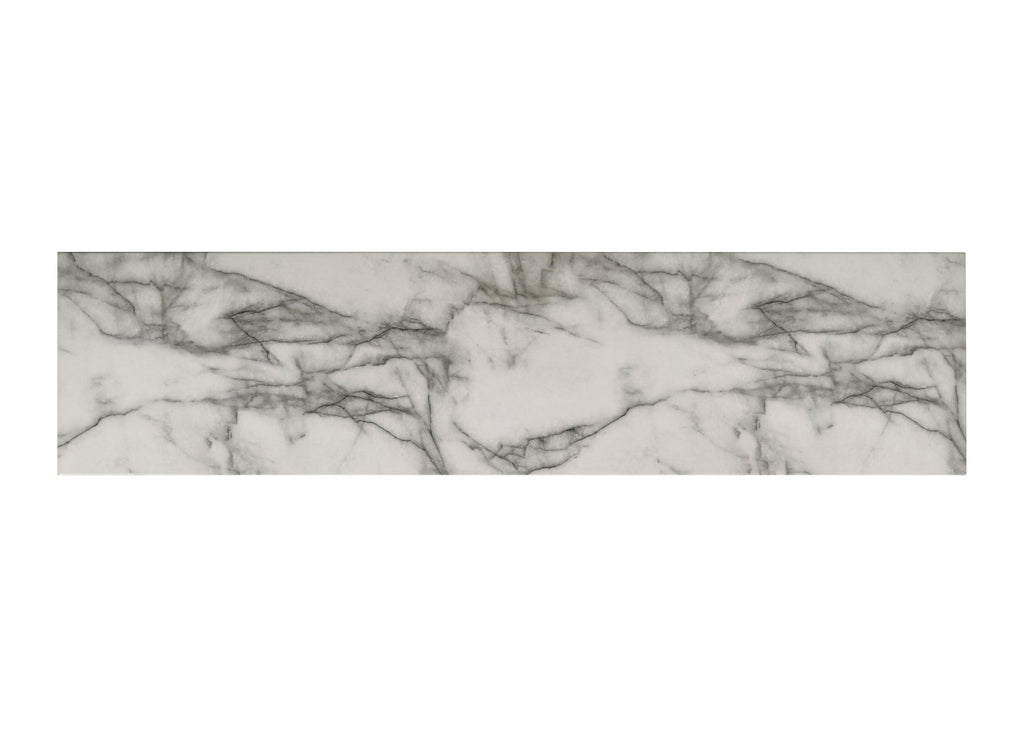 Matilda 63' White Marble Console Table.