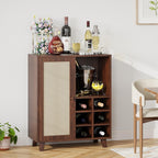 Wine Bar Cabinet with Storage – 34 Inch Sideboard.