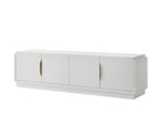 Palmer White TV Stand 70 inches 4-Door.