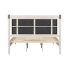 Solid Wood Queen Bed with Heavy Duty Support.