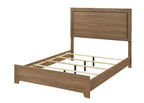 Queen Size Walnut Chestnut Bedroom Set with Dresser and Mirror.