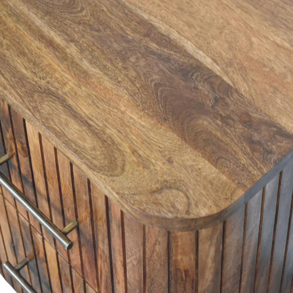 Solid Wood Bedside Table with Drawers for Bedroom.