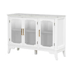 Storage Cabinet for Entrance - Large White Cabinet with 3 Doors.