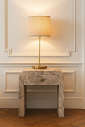 Nouveau Nightstand, 1-Drawer, Marble.