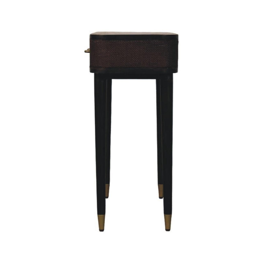 Solid Wood Belmont Console Table,Brown,2-Drawers.