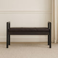 Solid Wood Gridline Bench for Modern Spaces.