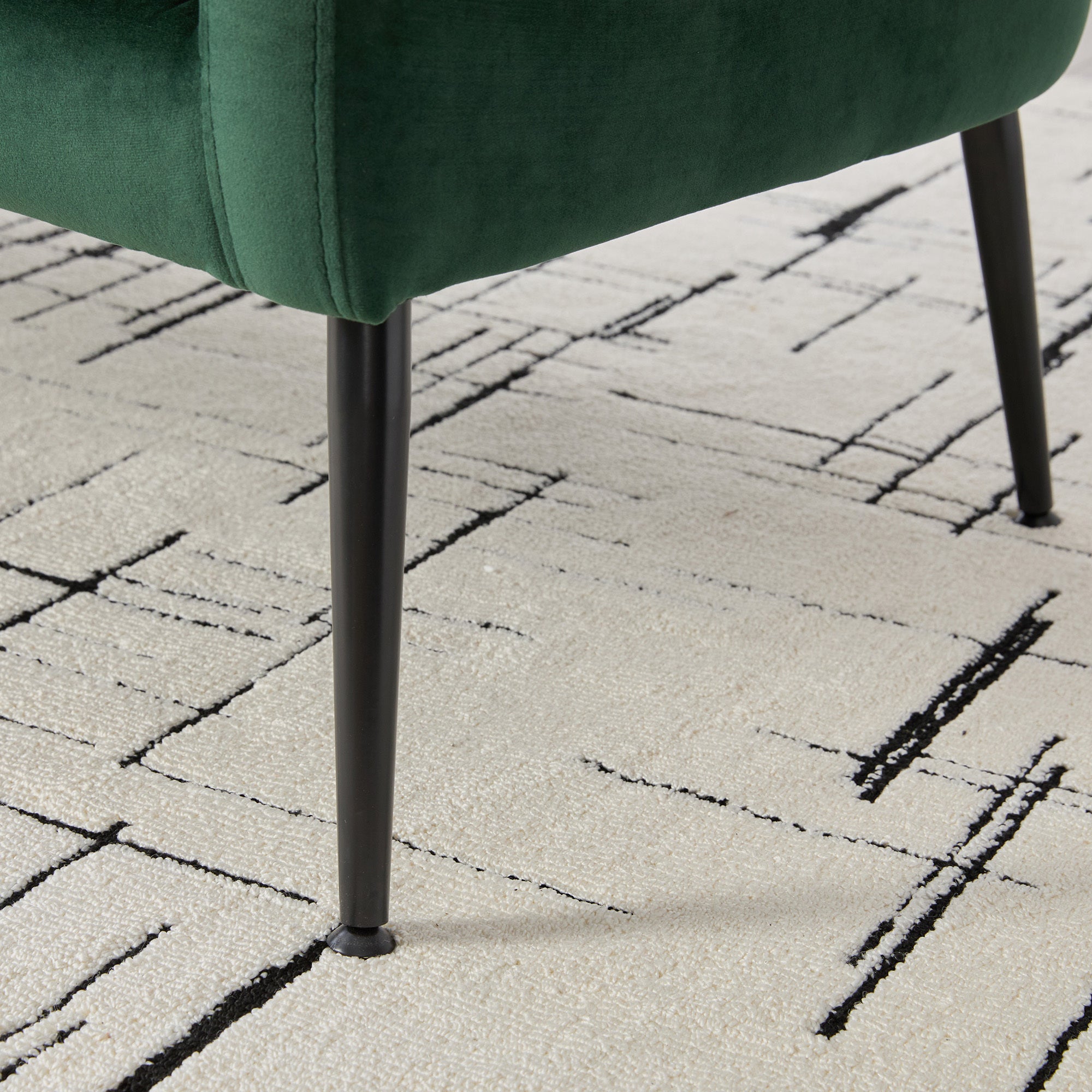 Modern Upholstered Velvet Loveseat Settee with Pillows, Comfy 2-Seater Mini Sofa for Small Spaces, Metal Legs, Green