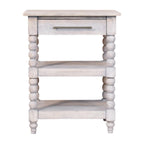 Solid Wood Barclay Side Table with Acid Wash Finish.