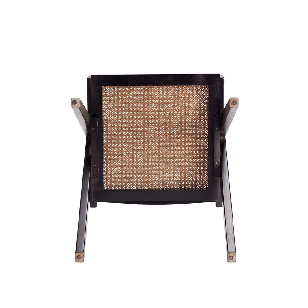 Hamlet Wood Armchair in Black and Natural.